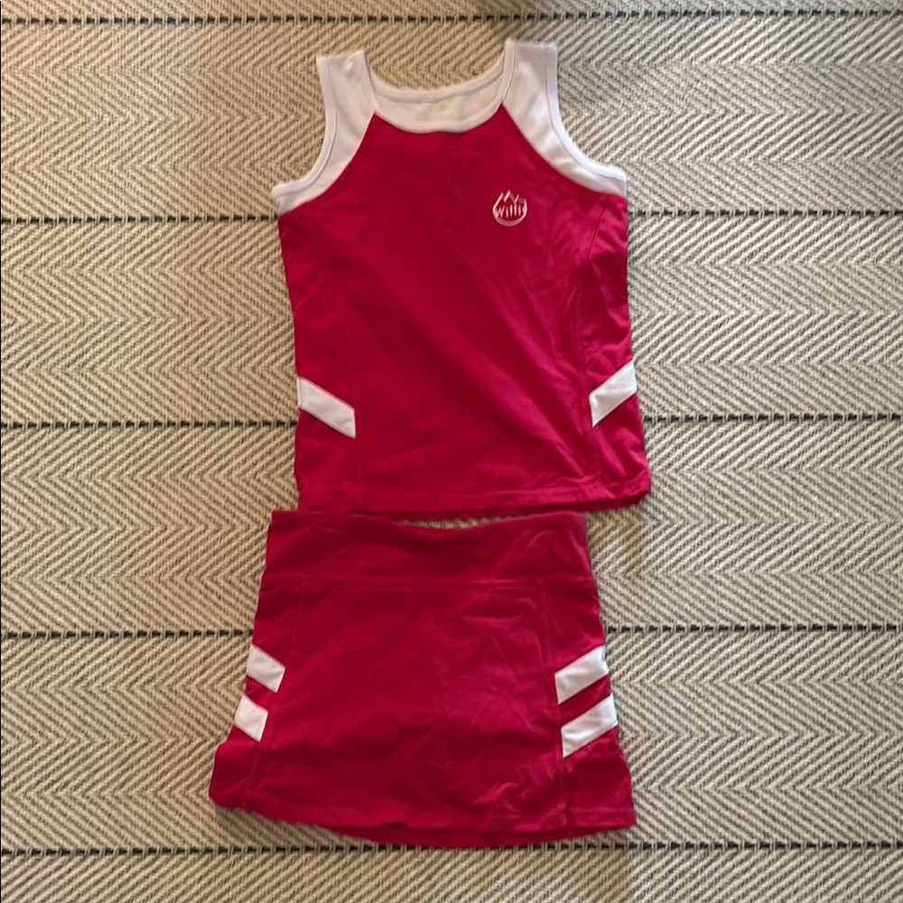 Kids Pink and White Matching Set